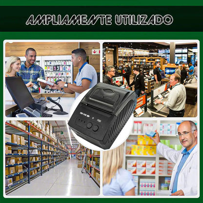 Impresora Portátil Okshop Bluetooth Para Recibos Negro