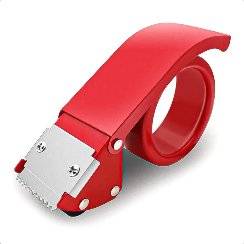 Dispensador De Cinta Cortador De Cinta De Embalaje Metalico Rojo