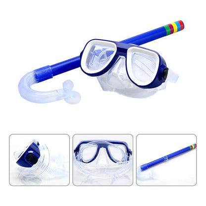 Máscara Snorkel Niños Okshop Ajustable Pvc Amarillo Línea Buceo