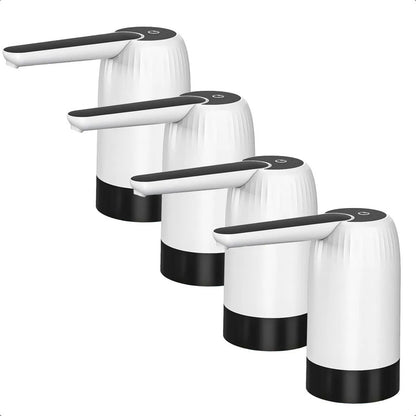 Pack De 4 Dispensadores De Agua Portátil Eléctrico Okshop Para Bidón Blanco