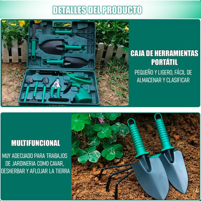 Kit De Jardineria Juego De Herramientas Jardin Kit Siembra Verde