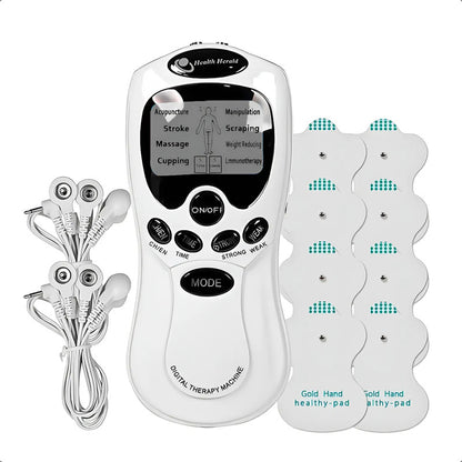 Electro Estimulador Muscular Electroestimulador Kinesiologia Electroestimuladores Portatil Multifunción Okshop Electroestimulador Muscular Electroterapia Multifrecuencia Blanco