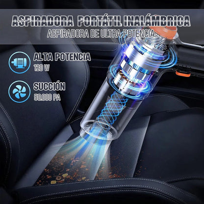 Aspiradora Inalambrica Auto Aspiradora Portatil Auto Aspirad Negro