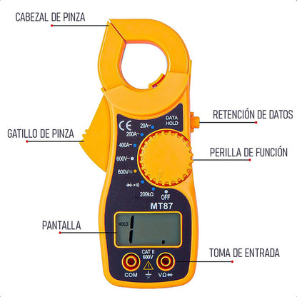 Pinza Amperimetrica Amperimetrico Digital Tester Pinza Multi