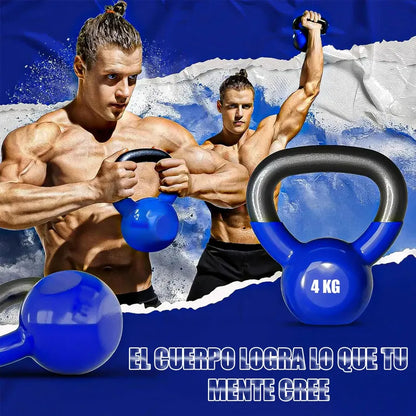 Pesa Rusa 4 Kg Pesas Kettlebell 4 Kg Pesa Rusa Crossfit Pesa Color Rojo