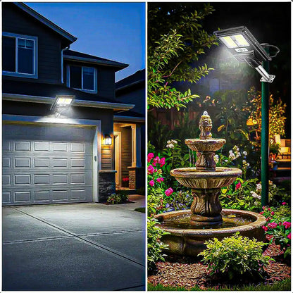 Pack 2 Foco Solar 60w Foco Solar Exterior Foco Solar Led 60w Negro Blanco Frío