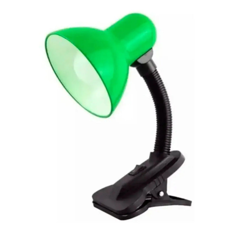 Lampara Click Escritorio Flexible Lamparas Velador Lectura Estructura Blanco
