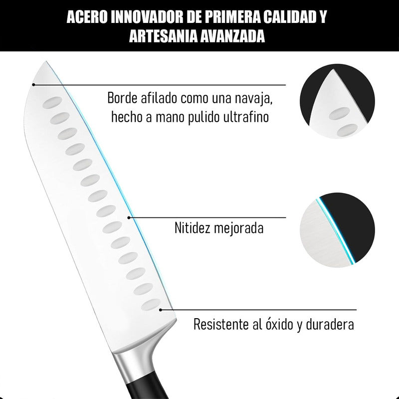 Cuchillo Chef Profesional Cuchillo Santoku Cuchillo Cocina