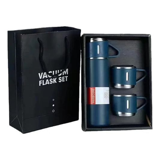 Set Termos De Agua Caliente Vasos Termicos Cafe + 3 Tazas