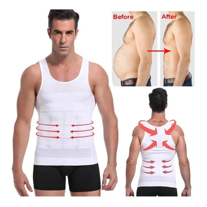 Faja Polera Reductora Camiseta Reductora Hombre Compresion