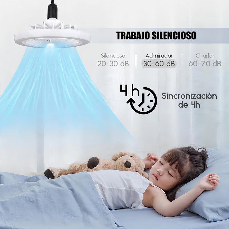 Lámpara Colgante Arcashopping Ventilador Led Con Control Remoto Para Techo Dorado