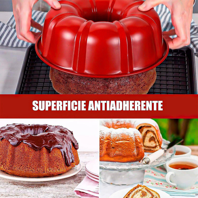 Moldes De Queque Molde Para Torta Molde Hueco Pack 2 Molde Rojo