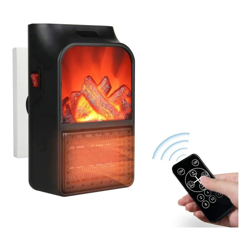 Mini Calefactor Electrico Panel Calefactores Estufa Baño Hab Negro