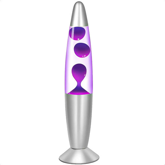 Lámpara De Lava Lampara De Mesa Lampara Lava 34cm Lampara Lava Incandescente Calefaccion Lamparas De Lava Metalicas 220v Led Lamparas De Sobremesa Lampara Inalambrica Color Morado Okshop Violeta