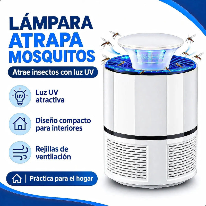 Lampara Matamosquitos Usb Insecto Repelente Moscas Lampara Okshop Lámpara Mata Zancudos Usb Trampa Mosquitos Silenciosa Lampara Antimosquitos Electrico Lámpara Eléctrica Antimosquitos Okshop Blanco
