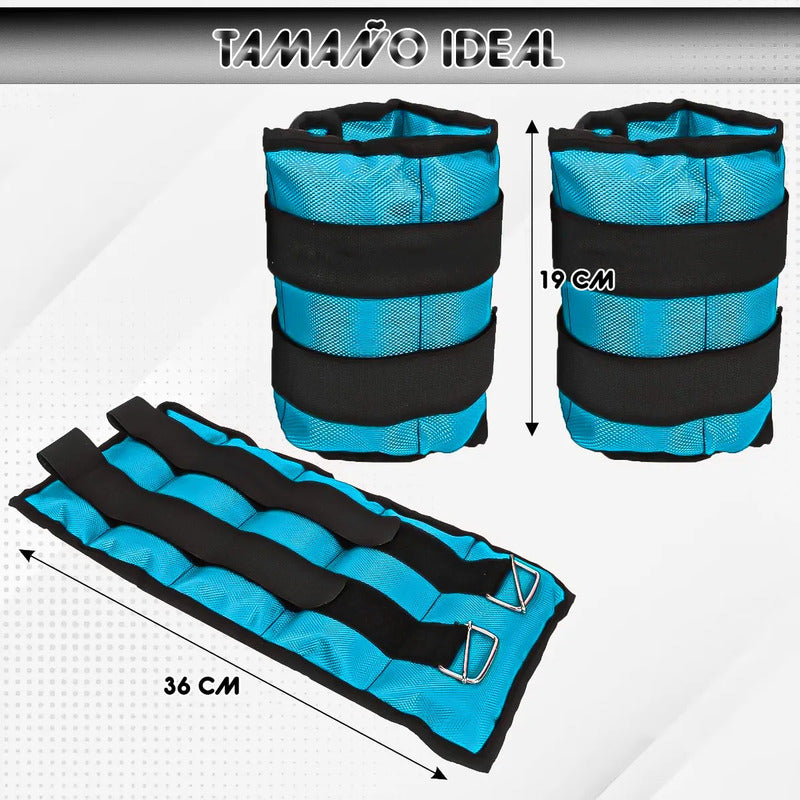 Pesas Para Tobillos Set Pesas Tobillo 6kg Pesas Tobilleras Celeste