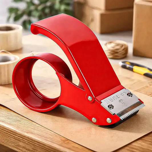 Dispensador De Cinta Okshop De Metal Rojo Para Embalaje