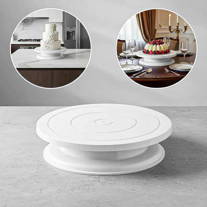 Base Para Torta Porta Torta Base Torta Base Giratoria 28cm Blanco
