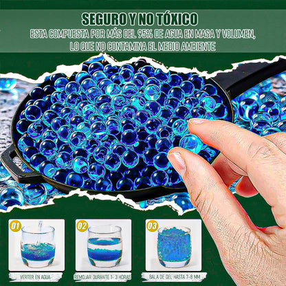 Pistola Hidrogel Pistola Pack 2 Juguete Pistola Automática Azul