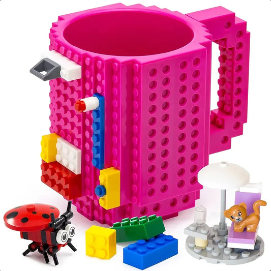 Tazas De Cafe Tazas Te Taza Para Cafe Tazas De Bloques Tazas Fucsia Bloques