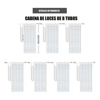 Pack X2 Luces Lluvia De Meteoritos Guirnalda Luces Navidad Multicolor