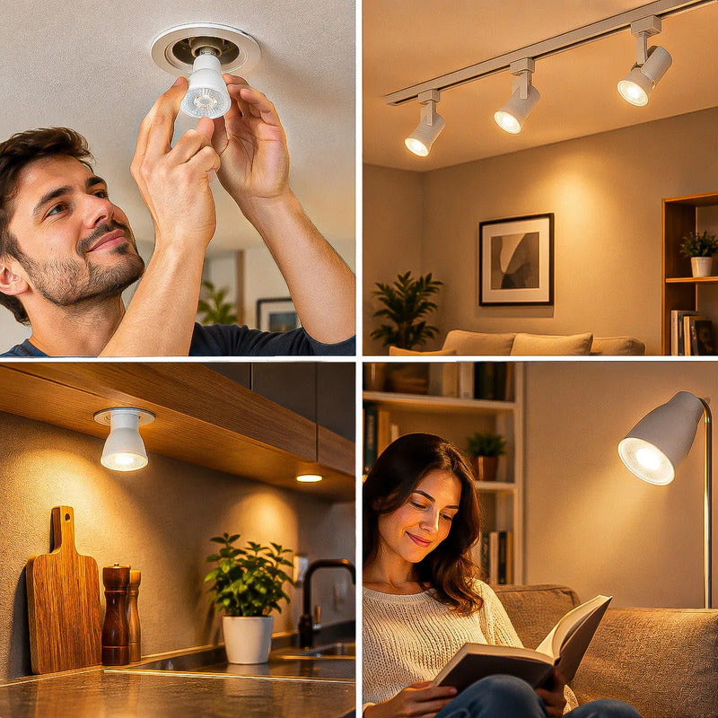 Ampolleta Led 7w Ampolletas Led Gu10 Bombilla Led 7w Gu10 Calida