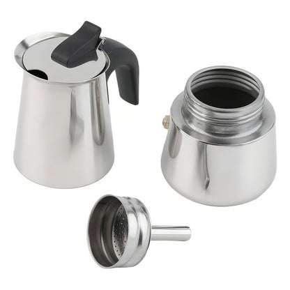 Cafetera Italiana Acero Inoxidable Capacidad 4 Tazas