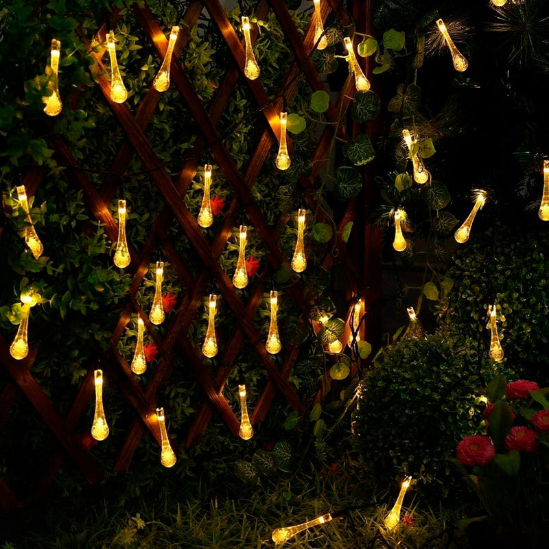 Luces Navidad Guirnaldas Solares Luces De Navidad Solares 6m