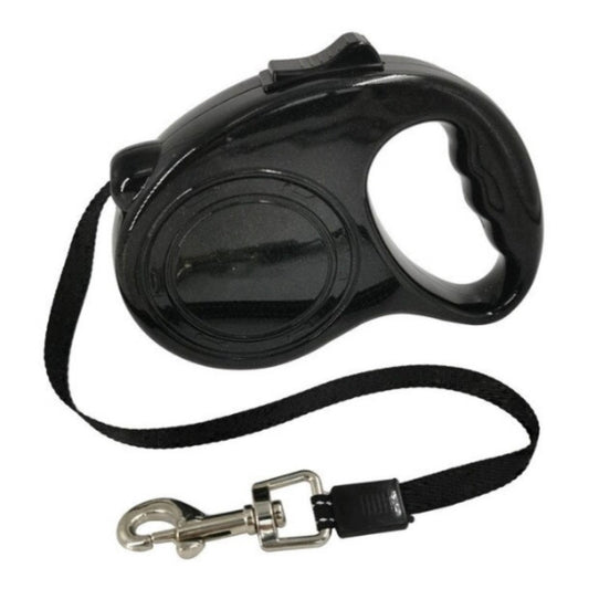 Correa Retractil Automatica Perro Paseo Mascotas 3 Metros Color Negro