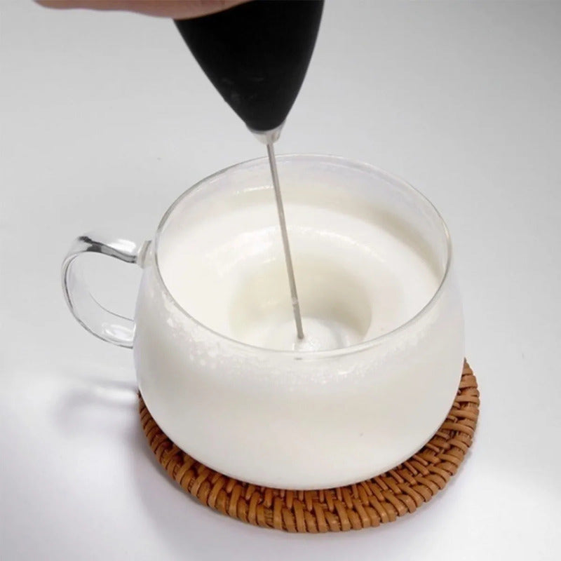 Batidora Eléctrica Portátil Okshop De Mano Para Café Y Leche Rosa