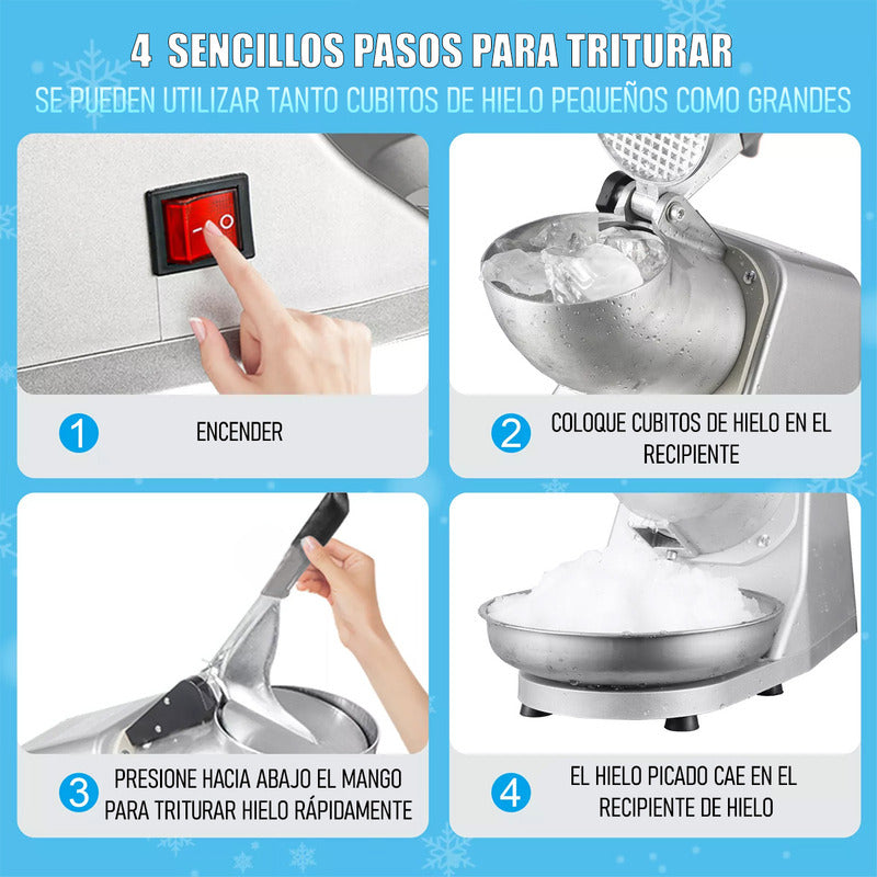 Picador Hielo Triturador De Hielo Electrico Maquina De Hielo