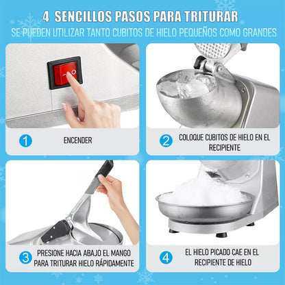 Picador Hielo Triturador De Hielo Electrico Maquina De Hielo