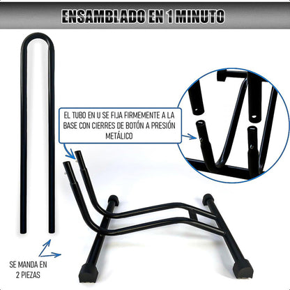 Soporte Bicicleta Soporte De Piso Bici Soporte De Bicicleta Soporte Para Bicicleta Soporte Bicicletas Soporte... Negro