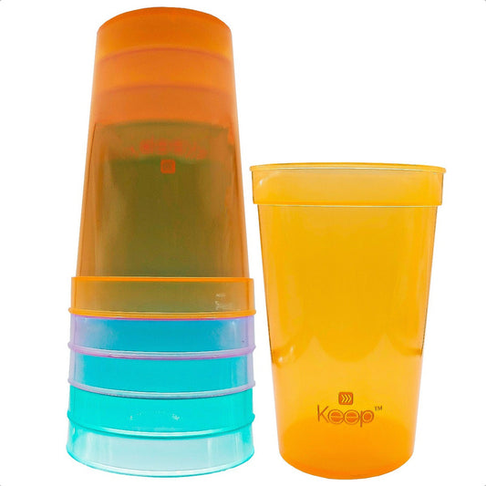Vasos Acrilicos Vasos Plasticos 500 Ml Set 6 Vasos Plasticos Multicolor