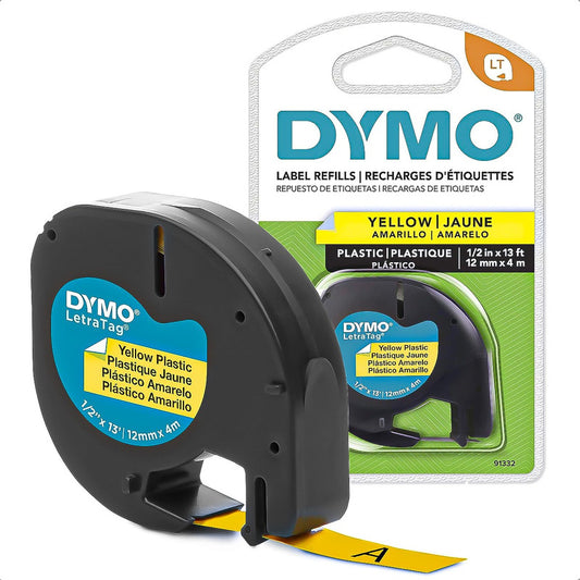 Cinta Para Rotuladora Repuesto Etiquetas Dymo Etiqueta Dymo Amarillo