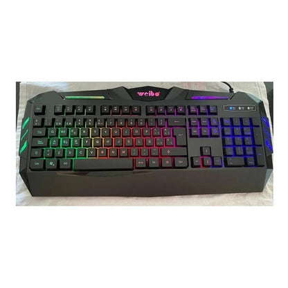 Teclado Y Mouse Gamer Kit Teclado Mouse Para Juegos Negro Negro