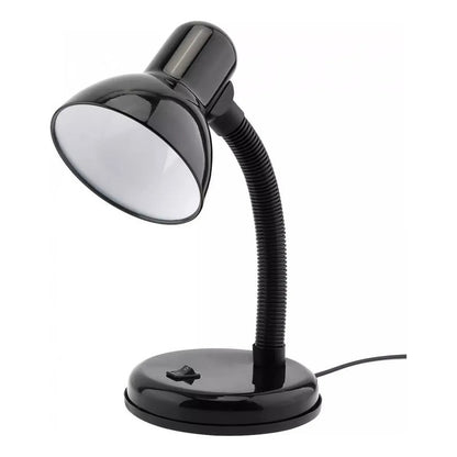 Lampara Escritorio Flexible Lamparas Metalicas Velador Lampara Lectura Lamparas De Escritorio Incandescente Cuello Flexible Metal Lampara Estudio Led Mesa Halogena E27 Negro Okshop