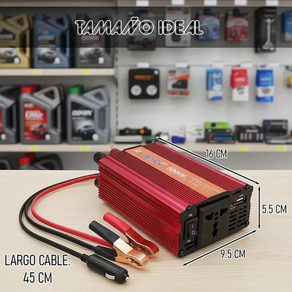 Inversor De Corriente Okshop 500w Para Auto De 12v A 220v Con Usb