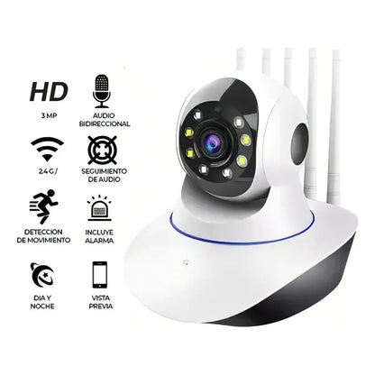 Camara De Seguridad Ip Motorizado P2p Wifi Vision Nocturna