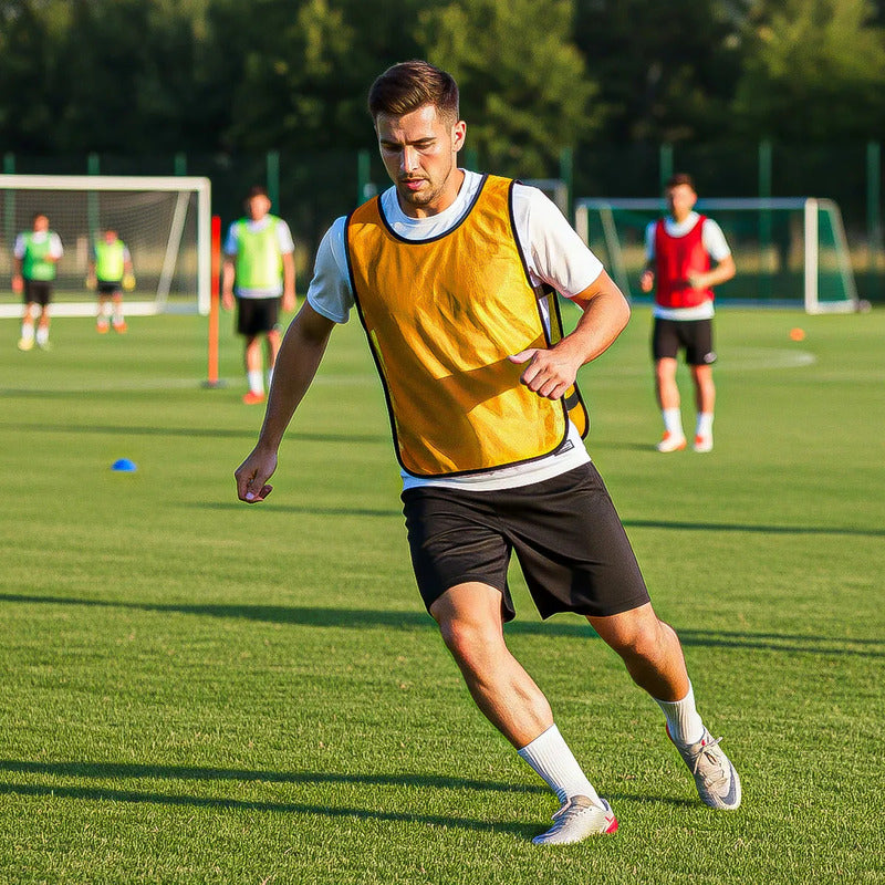 Chaleco Deportivo Adulto Petos Entrenamiento Chaleco Futbol Amarillo Unica