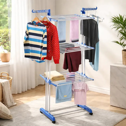 Tendedor De Ropa Tendedero Plegable Tendero Secar Ropa Blanco