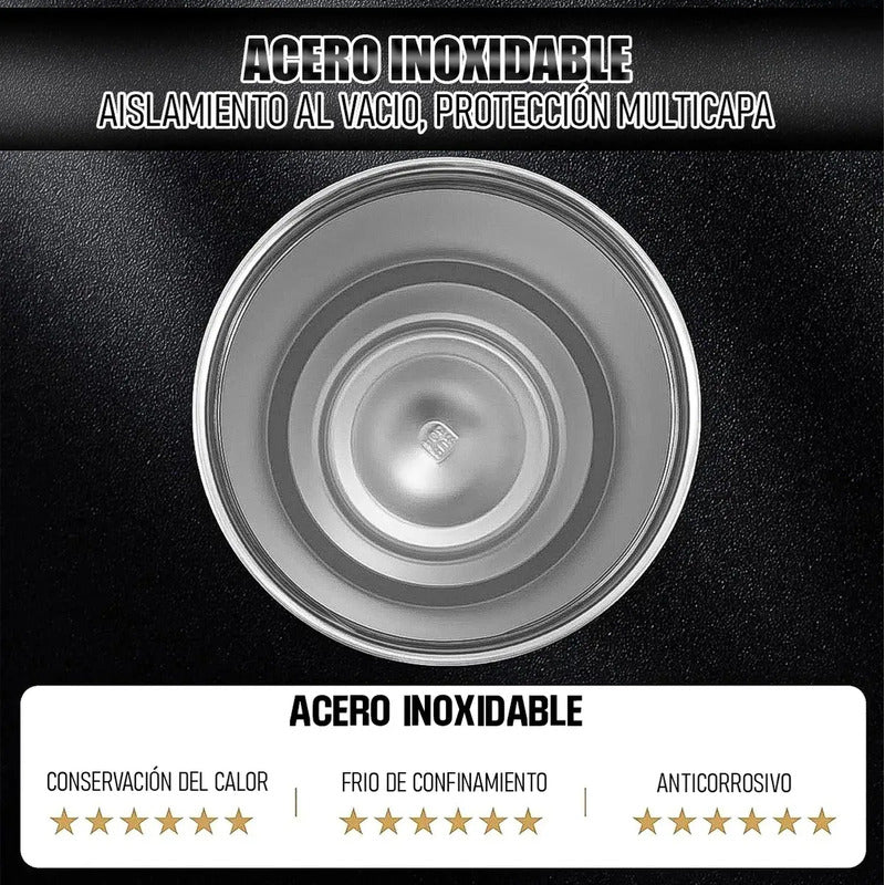 Botella Térmica Keep De Acero Inoxidable Con Manija, 850 Ml Verde
