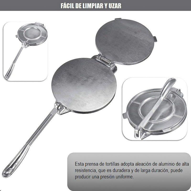 Prensa Para Tortillas Prensa Empanadas Masa Acero Inoxidable