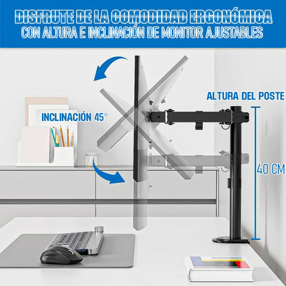 Soporte Para Monitor Soporte Brazo De Monitor 13-27 Soporte Negro