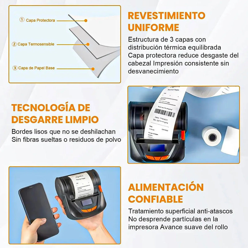 Pack 10 Rollo Papel Boleta Papel Termico 57x40mm Rollo Termico Blanco Okshop Rollo Papel Boleta Rollos Papel Transbank Rollos Papel Termico 57x40 Mm Rollo De Papel Térmico Para Impresora Rollo Termico