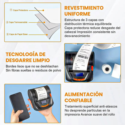 Pack 10 Rollo Papel Boleta Papel Termico 57x40mm Rollo Termico Blanco Okshop Rollo Papel Boleta Rollos Papel Transbank Rollos Papel Termico 57x40 Mm Rollo De Papel Térmico Para Impresora Rollo Termico