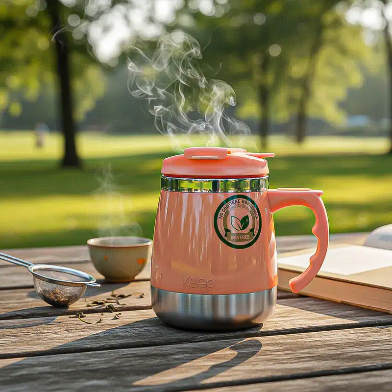 Taza Térmica Keep Taza Acero Inoxidable Taza Termo 400 Ml Salmón Taza