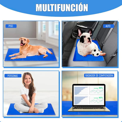 Manta Refrescante Perro Manta Fria Perros Cama Perro 96x81cm Cama Perro Lavable Plastico A Prueba De Agua Colchon Frio Para Perros Grandes Plegable Multifuncion Okshop