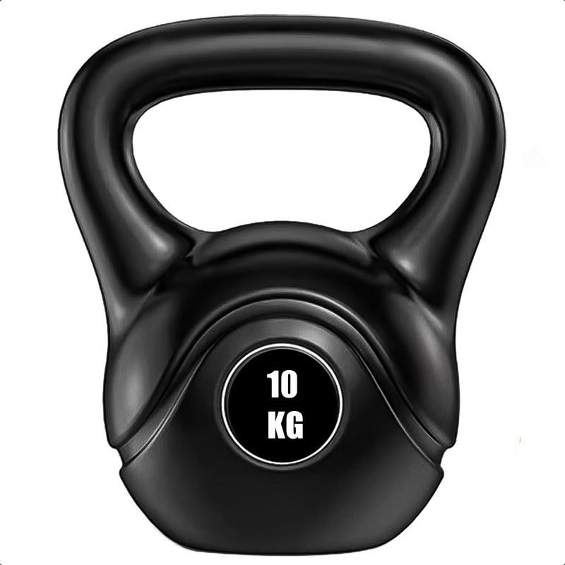 Pesa Rusa 10kg Pesa Kettlebell Mancuerna Ejercicio Crossfit Negro