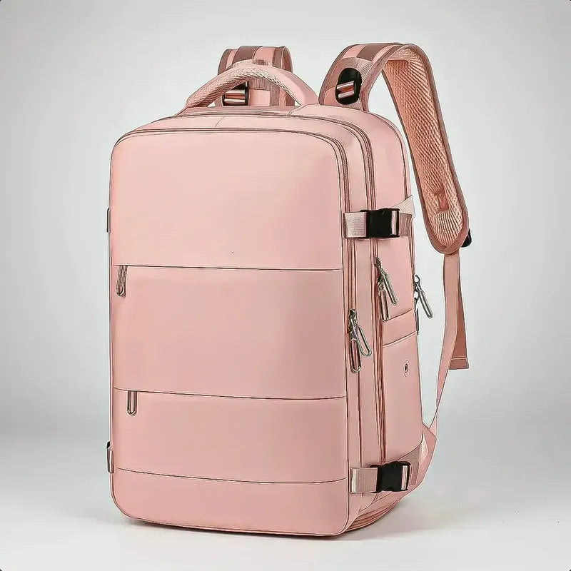 Mochila Deportiva Okshop Rosa Con Puerto Usb Y Compartimento Para Laptop De 15.6